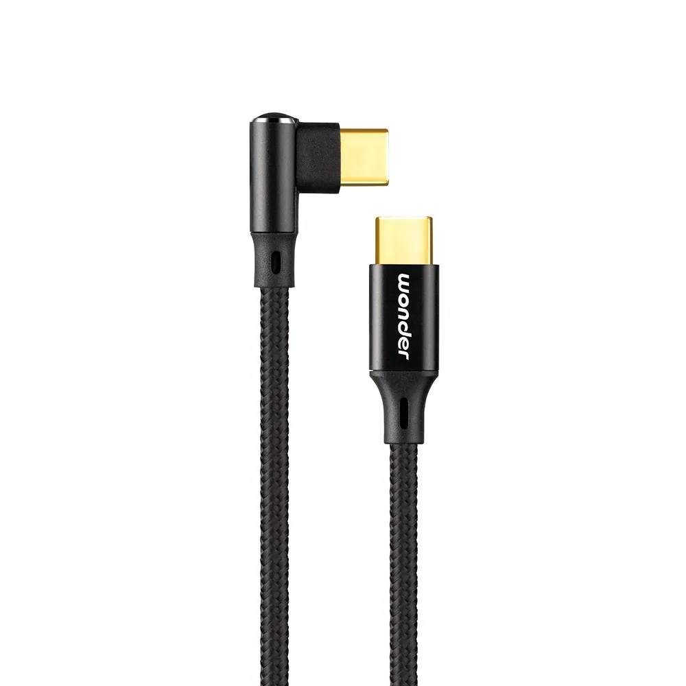 彎頭編織1米數據線TYPE-C PD快充線 公對公閃充20V3A-60W（最高可過5A-附實測圖) 歷史價格詳細信息