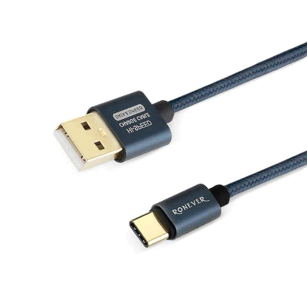 【RONEVER】TYPE-C 鋁合金尼龍編織充電線120cm-(VPC119) 歷史價格詳細信息