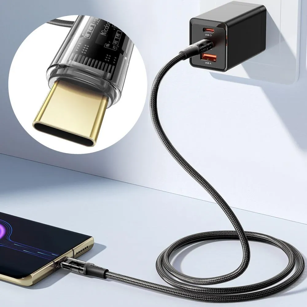 【Mcdodo】雙Type-C/PD充電線閃充線快充線傳輸線 彎頭 LED 60W 紐扣系列 200cm 麥多多 歷史價格詳細信息