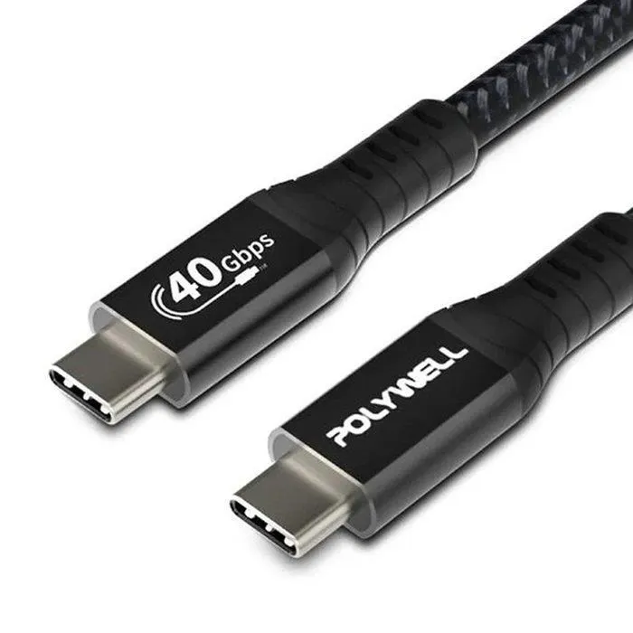 【珍愛頌】寶利威爾 USB4極速傳輸充電線 Type-C Gen3 40G 100W TID認證 8K POLYWELL 歷史價格詳細信息