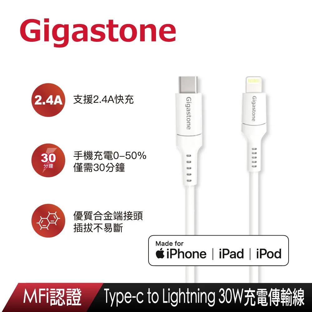 Gigastone MFi認證 USB to Lightning GC-3800S 1.5M 編織充電傳輸線 (MFi認證) 歷史價格詳細信息