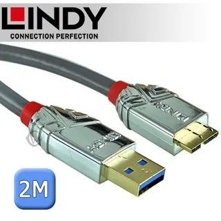 LINDY 林帝 CROMO系列 USB3.0 Type-A/公 to Micro-B/公 傳輸線 2m (36658) 價格比較,價格查詢,歷史價格詳細信息