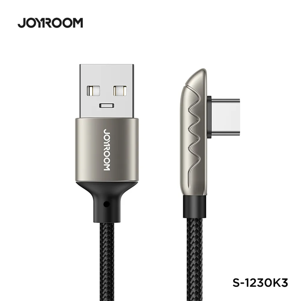 JOYROOM S-1230K3 USB-A Lightning Type-C 暢玩手遊L型鋅合金編織充電傳輸線1.2M 歷史價格詳細信息