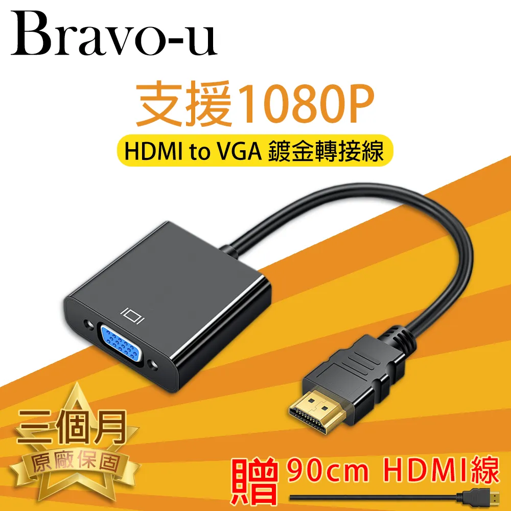 Bravo-u HDMI(公) to VGA(母) 鍍金轉接頭(白) 歷史價格詳細信息