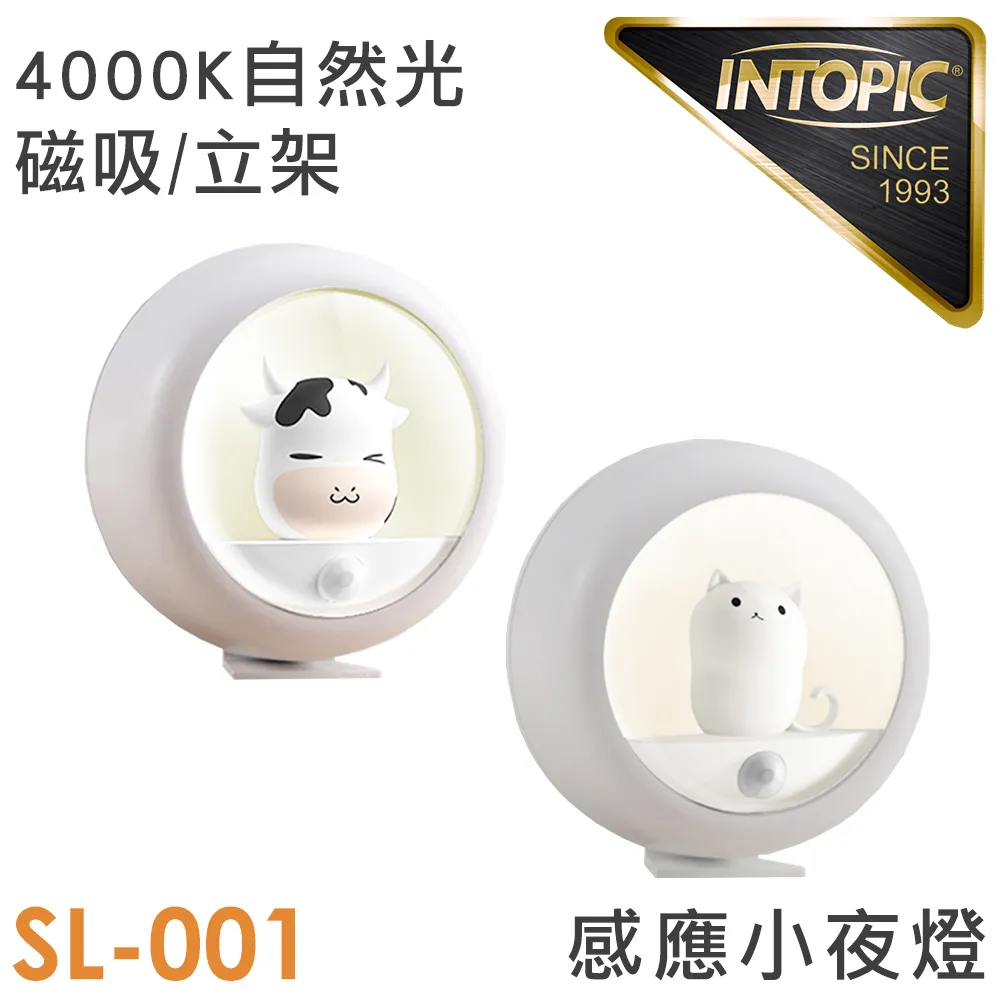 INTOPIC 充電式 微笑灰喵感應小夜燈(GW-SL-002) 歷史價格詳細信息