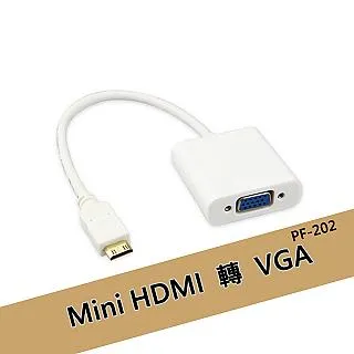 Mini HDMI to VGA轉接線-音源版(PF-201)-白色 歷史價格詳細信息