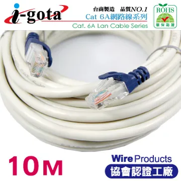 i-gota CAT6A超高速網路多彩線頭傳輸線 十字溝槽網路線 2m-CB960 歷史價格詳細信息