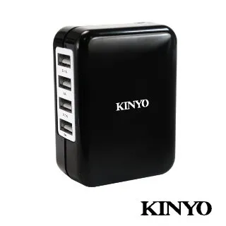 KINYO CUH-34 黑 4孔急速充電器 快速充電 USB充電孔 智能IC 國際電壓通用 哈GAME族 歷史價格詳細信息