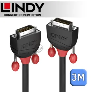 LINDY 林帝 BLACK DVI-D 雙鍊結 公 to 公 傳輸線 2m (36252) 歷史價格詳細信息