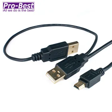 Mini USB 5p傳輸線USB A -Mini USB 5p適合MP3, 數碼相機,手機,移動硬碟 12公分 歷史價格詳細信息