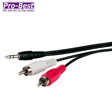 PRO-BEST 2RCA/3.5立體音源線,長度3米 價格比較,價格查詢,歷史價格詳細信息