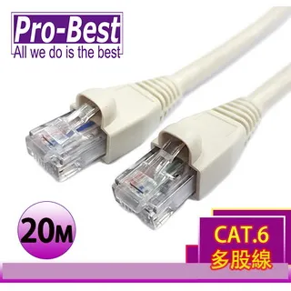 PRO-BEST UTP多股網路線CAT.6 1米 灰色 含接頭 歷史價格詳細信息