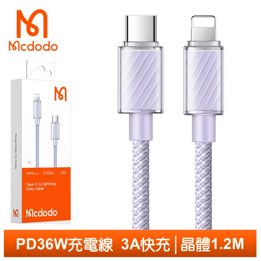 Mcdodo Type-C TO Type-C PD充電傳輸快充線 元素 1.2M 麥多多 白色 歷史價格詳細信息