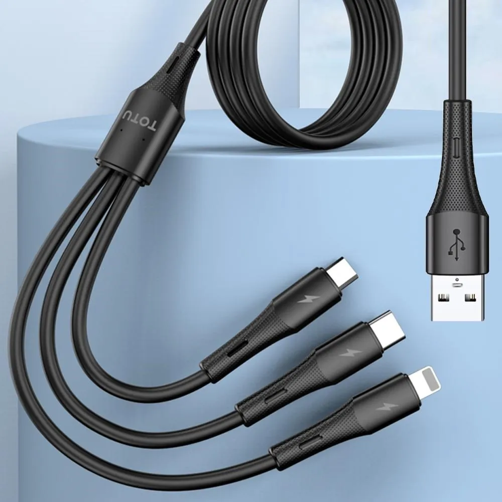 TOTU 一分三 Lightning/TypeC/安卓MicroUSB充電線 CB-2系列 30cm 拓途 歷史價格詳細信息