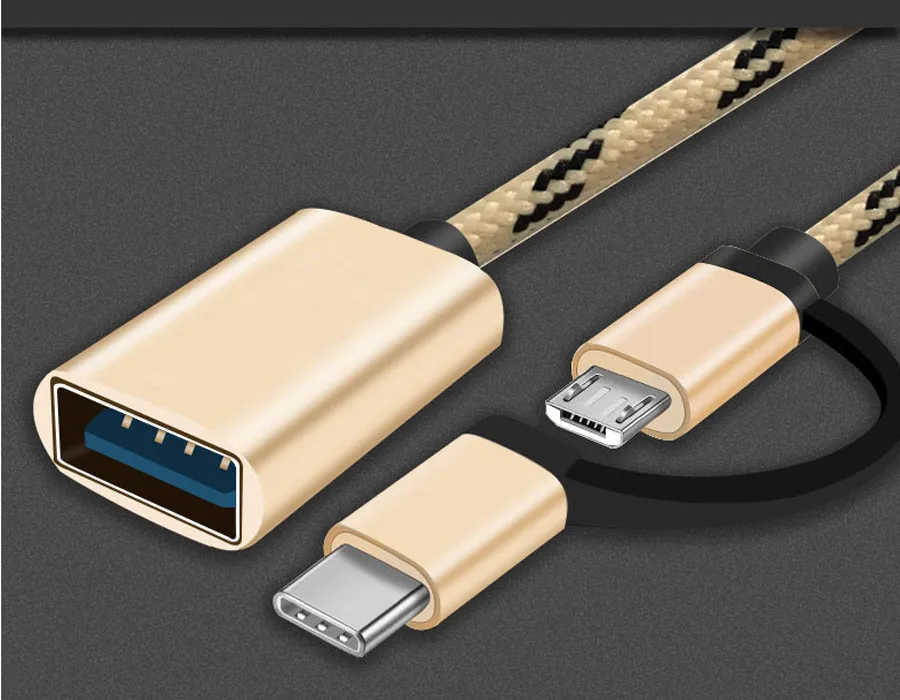 OTG轉接頭二合一Type-C/安卓轉USB3.0 二合一OTG轉接頭 Type-C與安卓二合一OTG 不挑色 歷史價格詳細信息