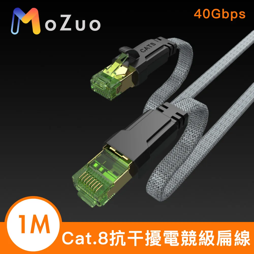 【魔宙】Cat.8 40Gbps 超高速耐彎折 鍍金短頭網路扁線 黑 1M 歷史價格詳細信息