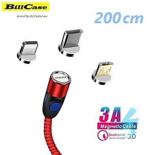 QC 3.0+3A 圓型 強力磁吸Type-C,Lightning,Micro-USB 高速傳輸線100公分-鈦黑 歷史價格詳細信息