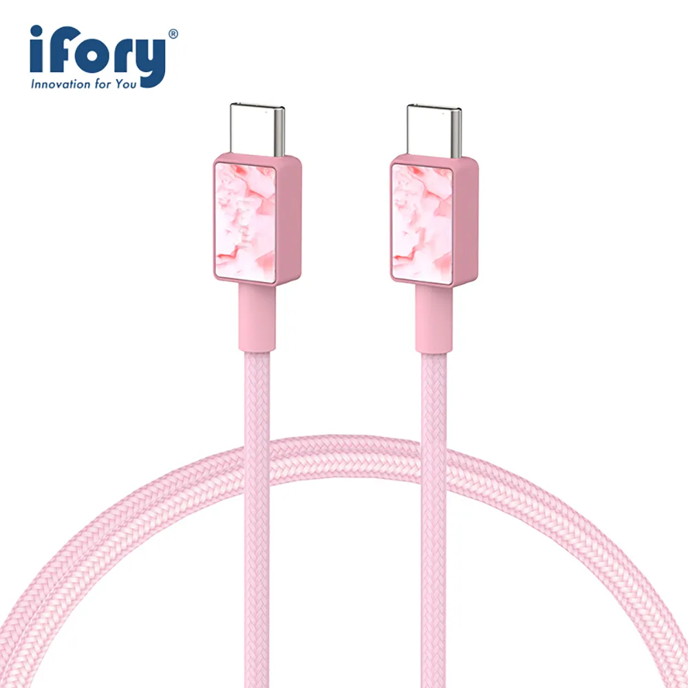 【iFory】 Type-C to Type-C 快充 雙層編織充電傳輸線-1.8M(星雲紫) 歷史價格詳細信息