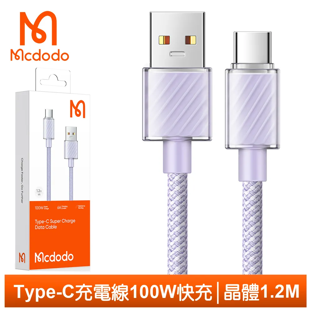 Mcdodo Type-C傳輸充電線 晶體 1.2M 麥多多 藍色 歷史價格詳細信息