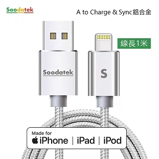 Soodatek SUL2高彈絲充電傳輸線-AL-1.5M(藍)1Set台【家樂福】 歷史價格詳細信息