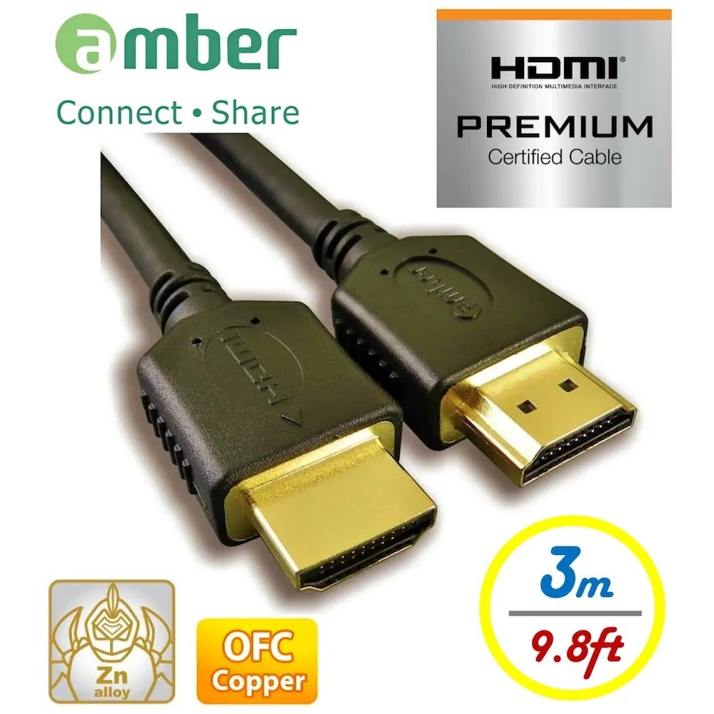 【amber】PREMIUM HDMI 2.0b認證影音訊號線丨4K Ultra HD HDR OFC無氧銅 歷史價格詳細信息