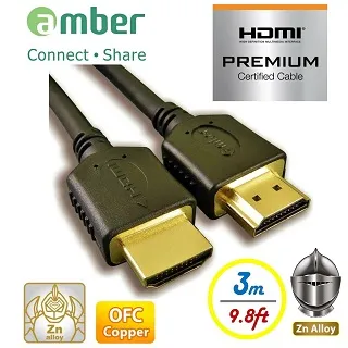 【amber】PREMIUM HDMI 2.0b認證影音訊號線丨4K Ultra HD HDR OFC無氧銅 歷史價格詳細信息