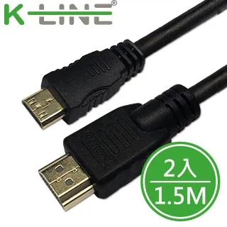 K-Line HDMI to HDMI 2.0版 4K超高畫質影音傳輸線 1.8M(2入) 歷史價格詳細信息