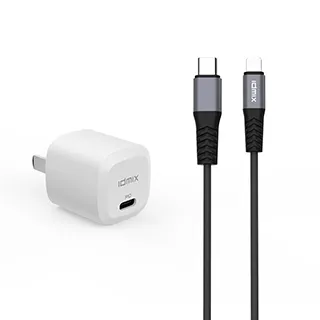 idmix PD20W 快充組合(C-MFI充電傳輸線+PD20W充電器)-藍 歷史價格詳細信息