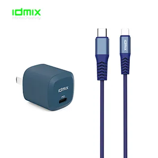 idmix PD20W 快充組合(C-MFI充電傳輸線+PD20W充電器)-藍 歷史價格詳細信息