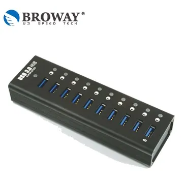 BROWAY USB3.0 13埠集線器+1埠智慧快速充電器 全鋁合金 歷史價格詳細信息