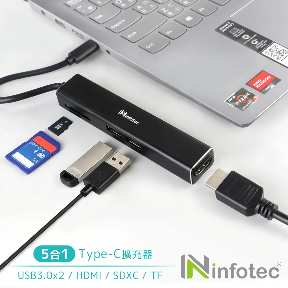 infotec IP-P51 TYPEC 5合1多功能擴充器(USB埠/讀卡機/HDMI孔) 價格比較,價格查詢,歷史價格詳細信息