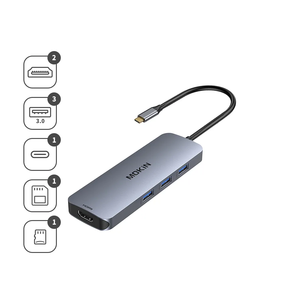 MOKiN 8合1 雙HDMI高畫質集線器 （UC0409） 歷史價格詳細信息