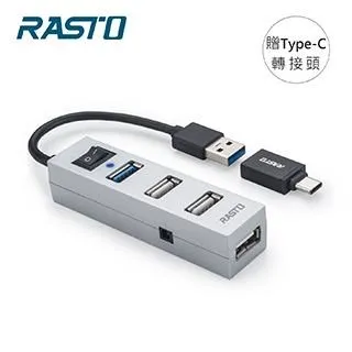 RASTO RASTO RH8 USB3.2省電開關四孔HUB 贈Type C接頭 歷史價格詳細信息