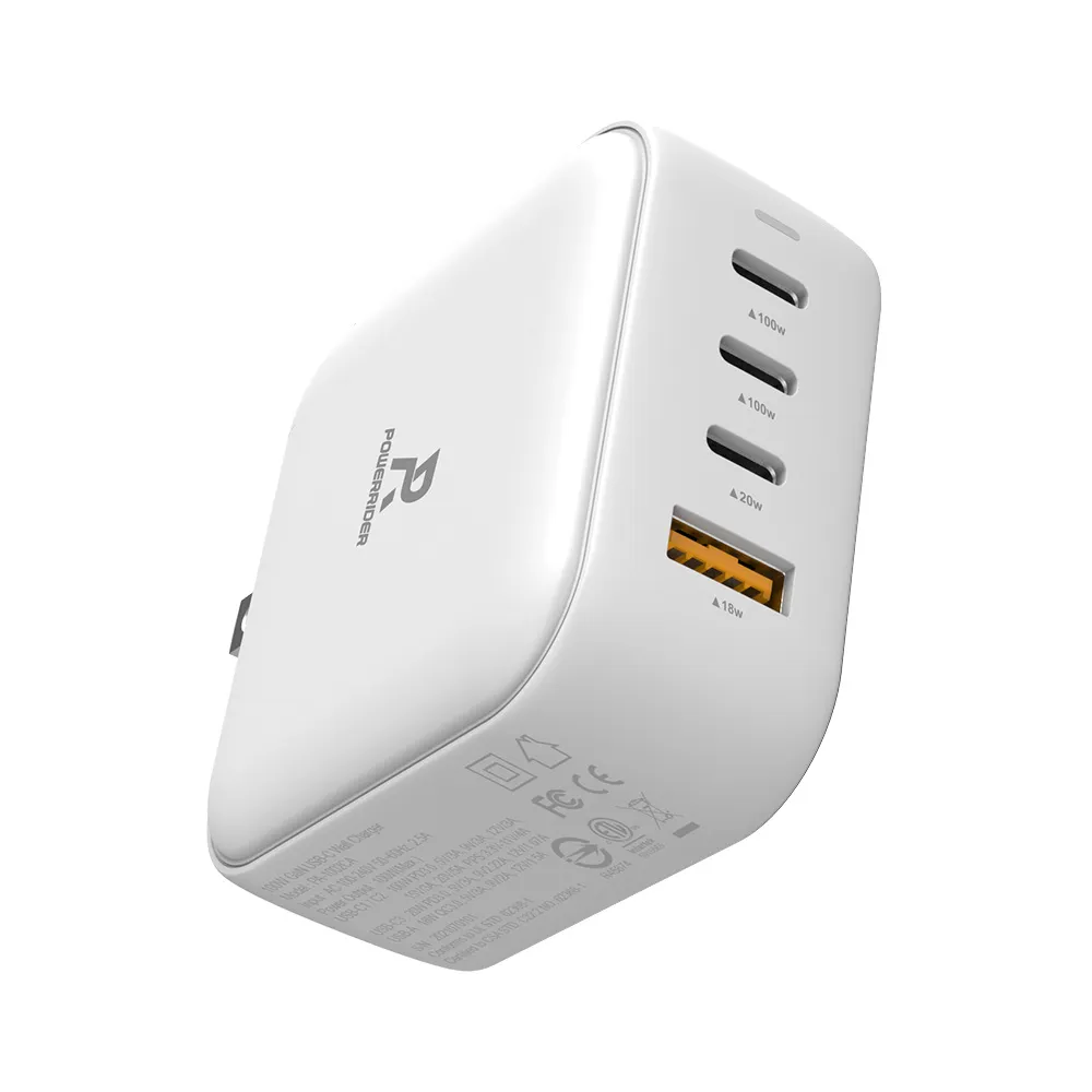 【Power Rider】PD-1002CA 100W GaN氮化鎵4孔折疊快速充電器(世界最小/四孔快充/黑色/白色) 歷史價格詳細信息
