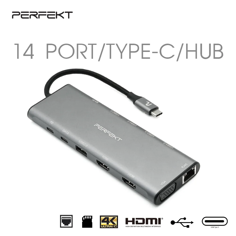 PERFEKT USB-C 14孔 多媒體HUB 歷史價格詳細信息