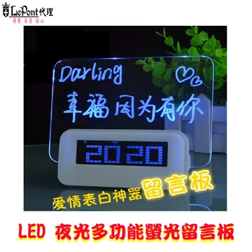 USB LED 好時達留言板鬧鐘-綠 歷史價格詳細信息