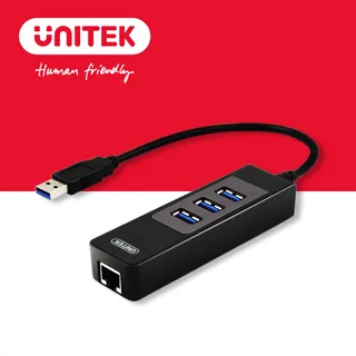 UNITEK USB3.1 Gen1 有線網卡+3埠HUB 歷史價格詳細信息