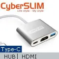 CyberSLIM TCU3H-H 多功能擴充槽 Type-C to C/USB3.0/HDMI  HUB 歷史價格詳細信息