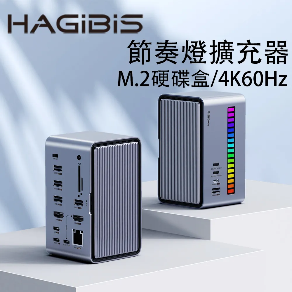 HAGiBiS桌面式Type-C多功能節奏燈擴充器15合1 歷史價格詳細信息