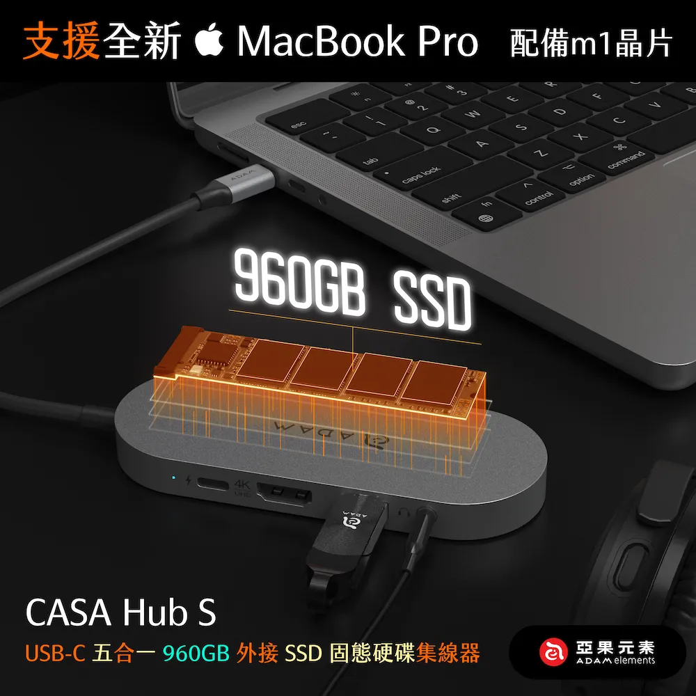 【亞果元素】CASA Hub S USB-C 五合一多功能 外接 SSD 固態硬碟集線器 240GB 灰 歷史價格詳細信息