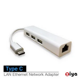 [ZIYA] USB TYPE-C USB X 3孔 LAN 集線器與網路線 輕巧款 歷史價格詳細信息