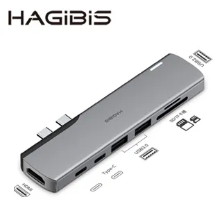 HAGiBiS鋁合金4合1擴充器Type-C/USB双接頭＋USB*4 歷史價格詳細信息
