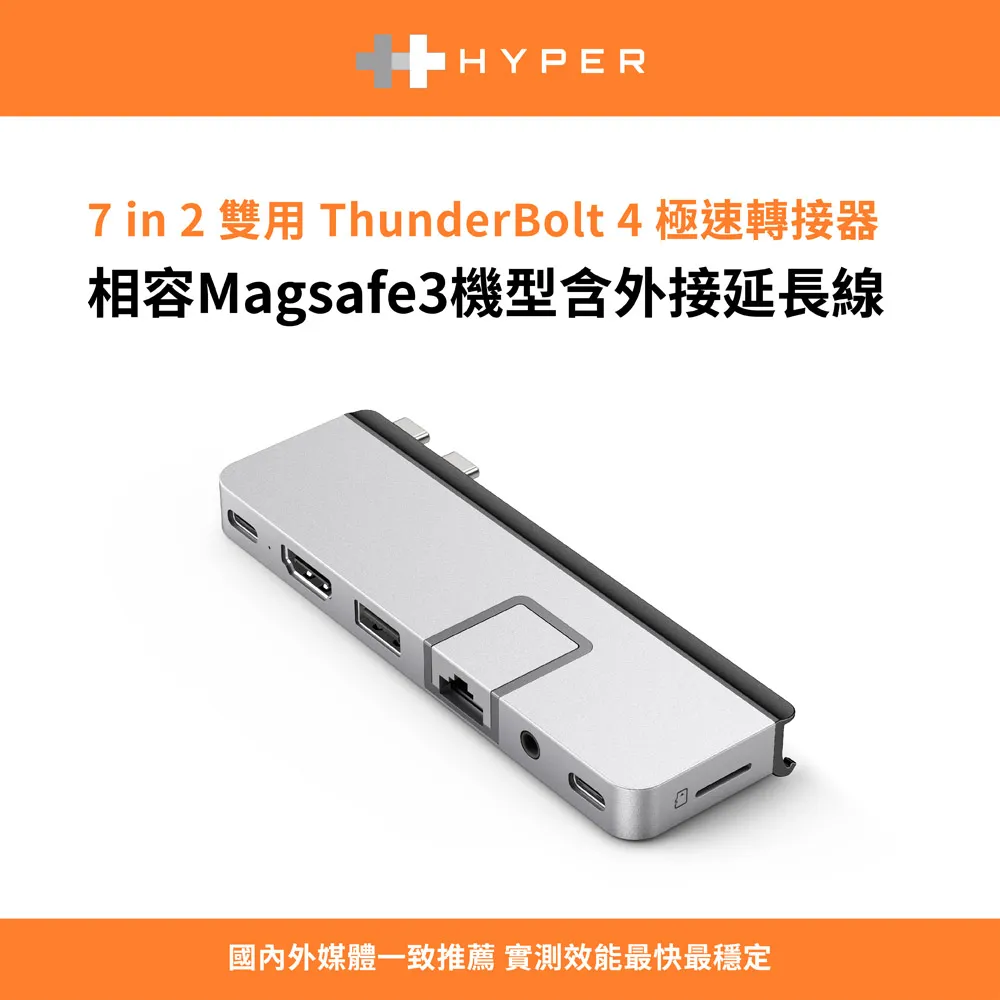 HYPER 7-in-2 USB-C Hub(Magsafe)-銀 歷史價格詳細信息