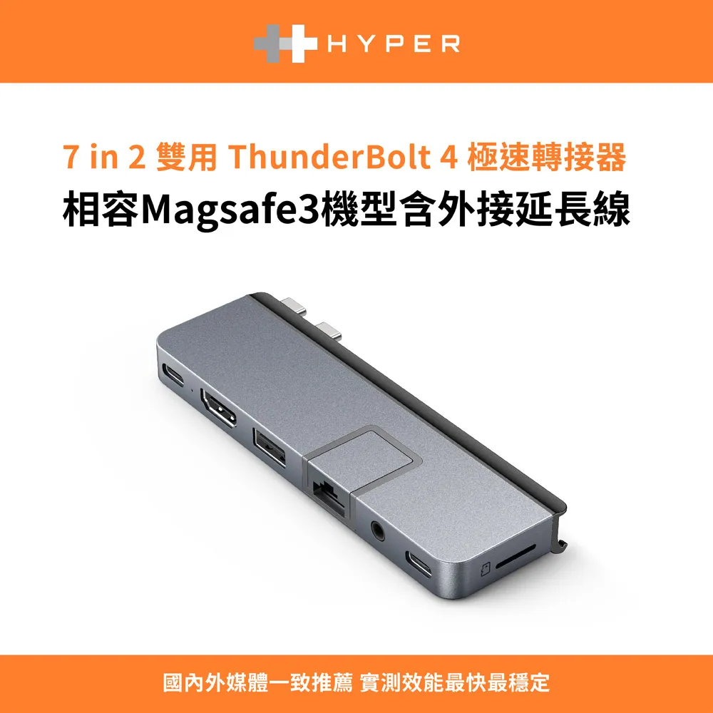HYPER 7-in-2 USB-C Hub(Magsafe)-銀 歷史價格詳細信息