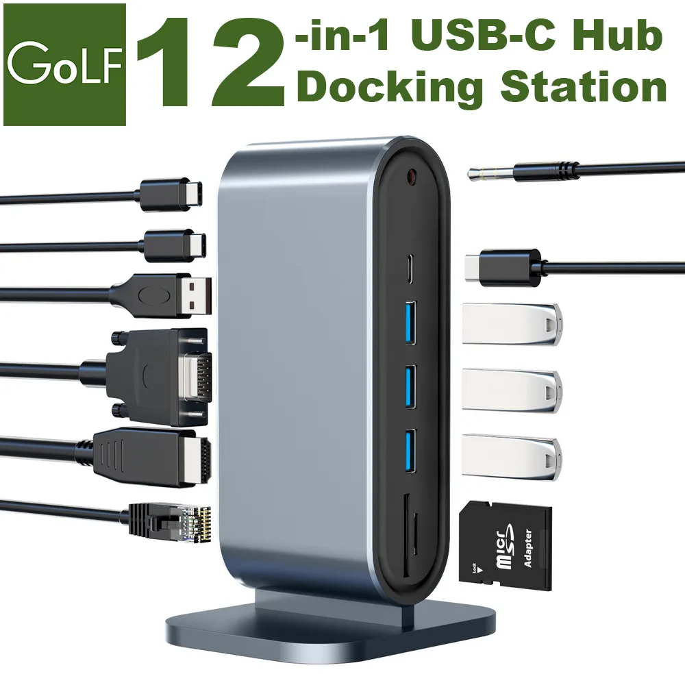 Golf 12 in 1 USB C 直立款擴充 HUB 工作站 歷史價格詳細信息