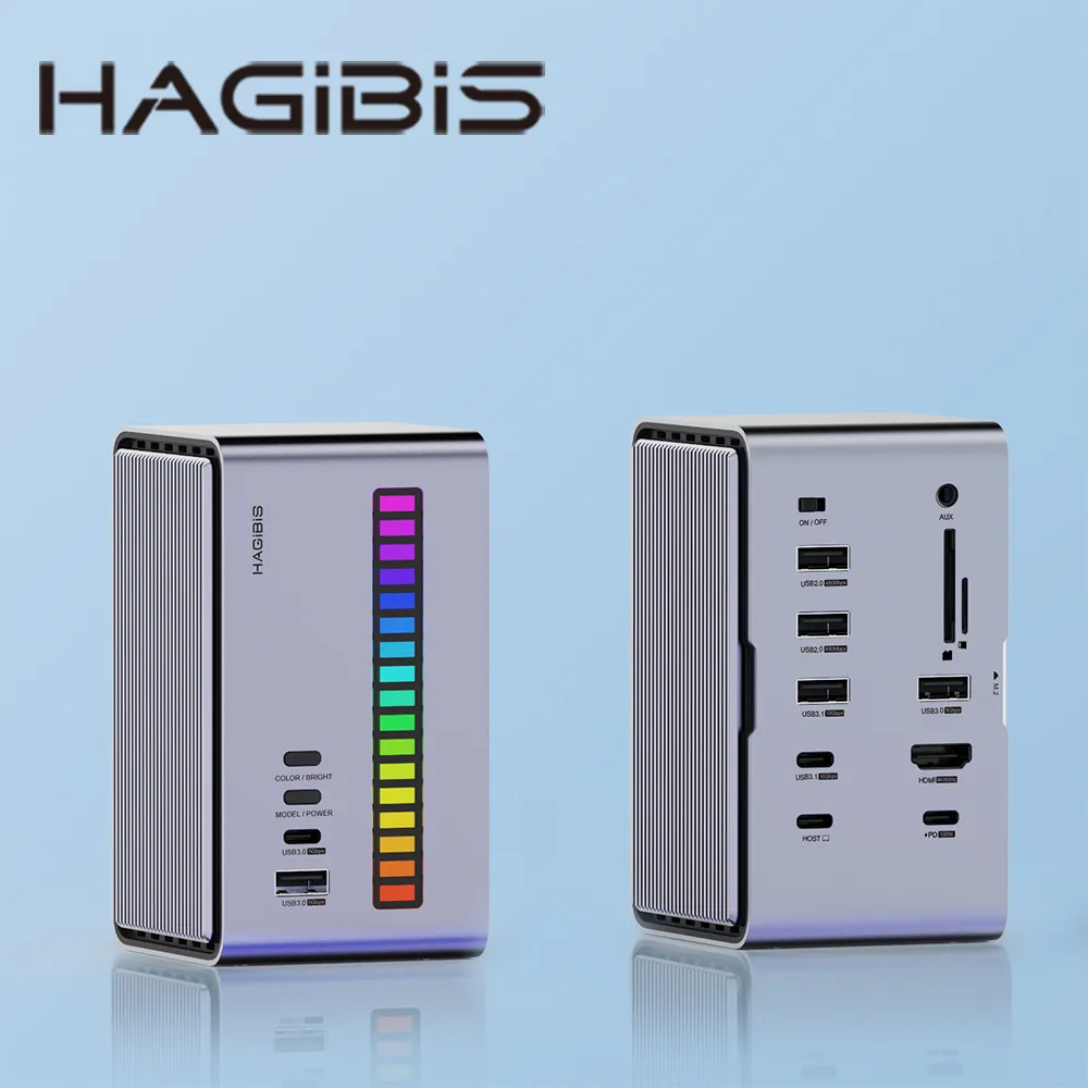 HAGiBiS桌面式Type-C多功能節奏燈擴充器15合1 歷史價格詳細信息