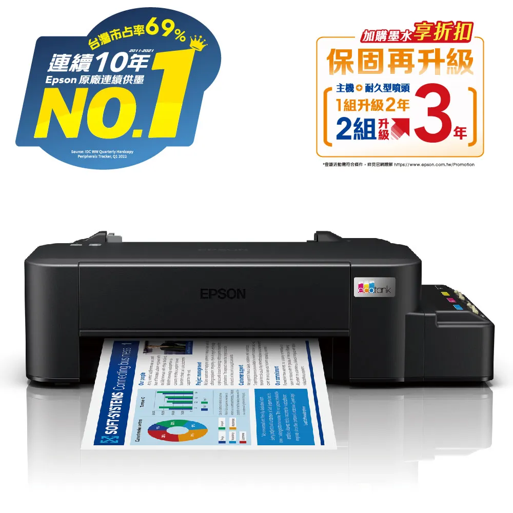 EPSON L121 超值單功能原廠連續供墨印表機 歷史價格詳細信息