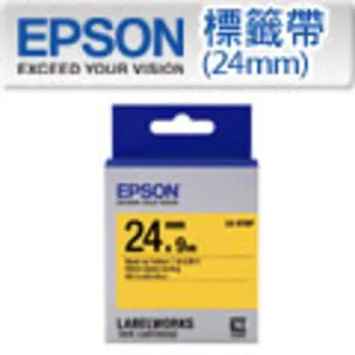 EPSON LK-6YBP C53S656404 粉彩系列黃底黑字標籤帶(寬度24mm) 歷史價格詳細信息