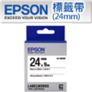 EPSON LK-6WBW C53S656407 高黏性系列白底黑字標籤帶  寬度24mm 歷史價格詳細信息