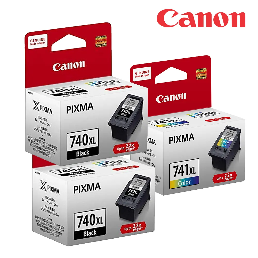 【CANON】 PG-740XL 原廠黑色高容量墨水匣 2入組 PG740XL 適 MG3670 MG2170 歷史價格詳細信息